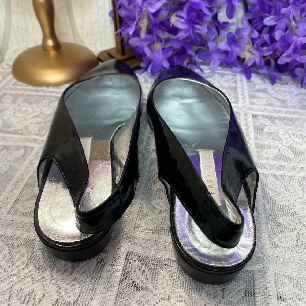 🌹 Perry Ellis 🌹 Patent Leather Flat Pumps 8AA - Picture 5 of 9